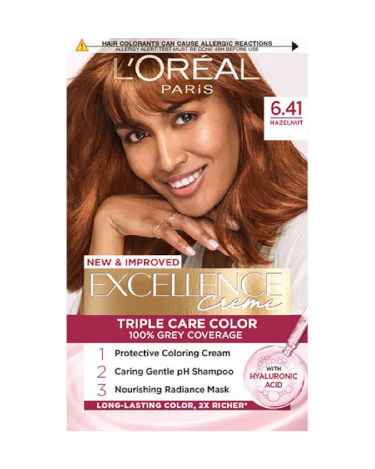Ngjyrë për flokë L'Oreal Excellence, 6.41 Hazelnut