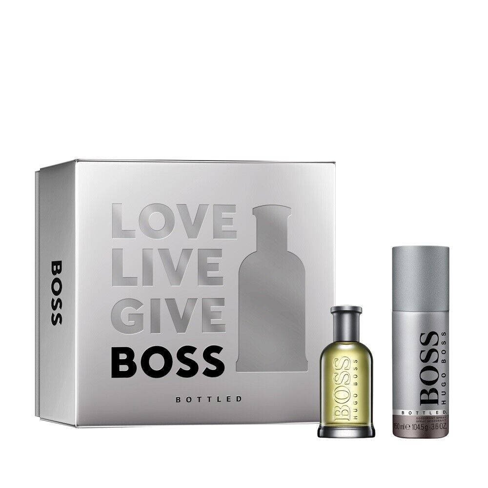 Eau De Toilette Hugo Boss Bottled , 50 ml + Deo 15