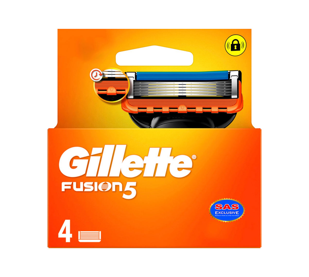 Briskë për rrojë Gillette Fusion 5, 4 copë