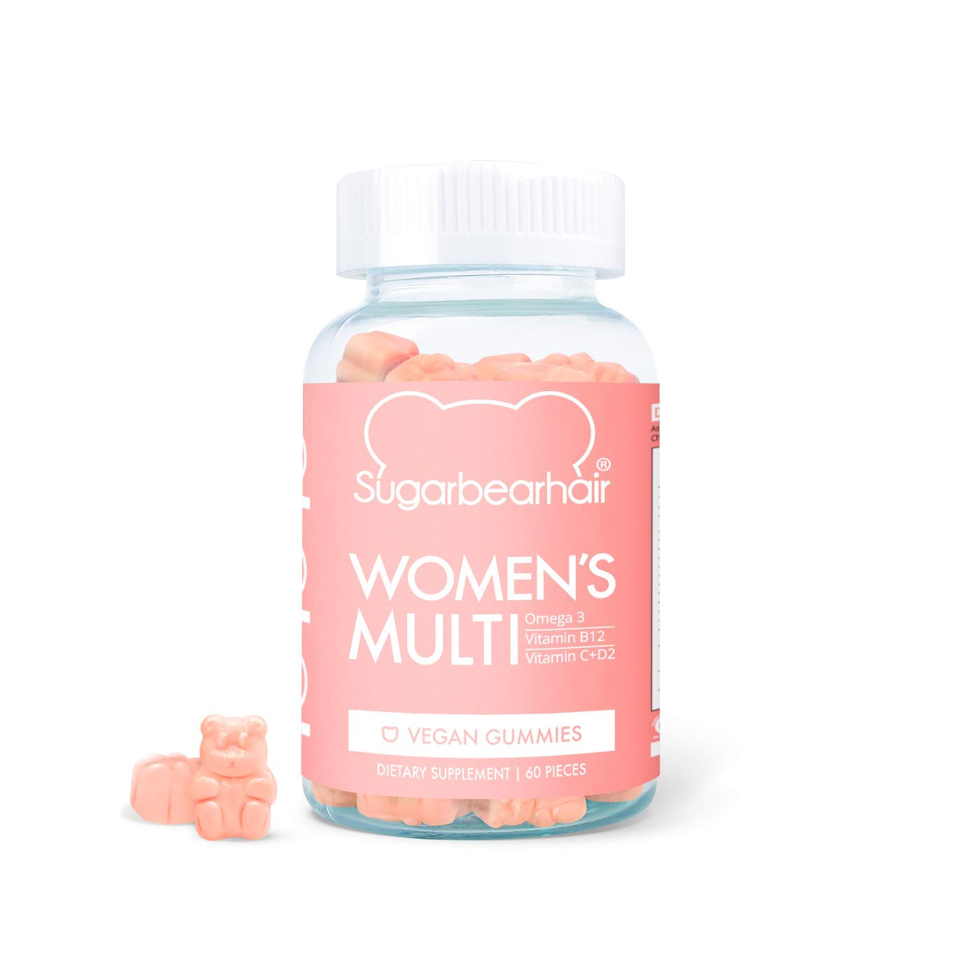 Vitamina për flokë , Sugar Bear Hair , Women's Multi , 60 copë