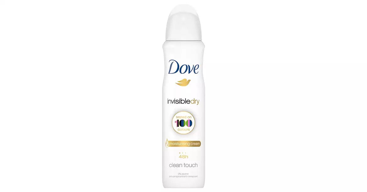 Deodorant Dove 100 Invisible Colors 150 ml