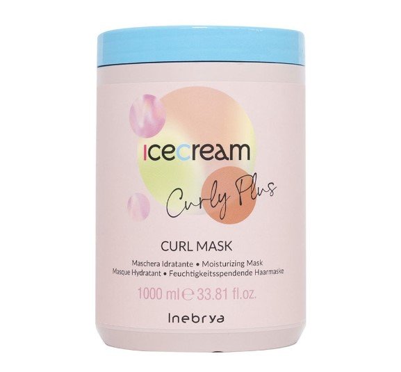 Maskë Inebrya Ice Cream Curly Plus, 1000ml