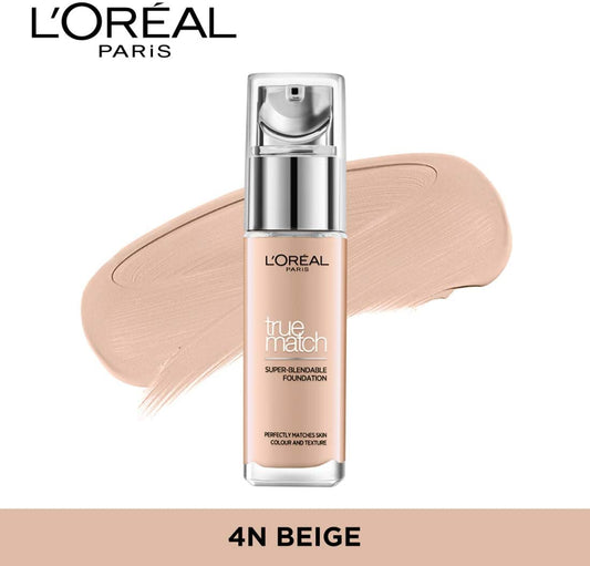 Pudër e lëngshme L’Oreal True Match, no. 4N Golden Natural, 30 ml