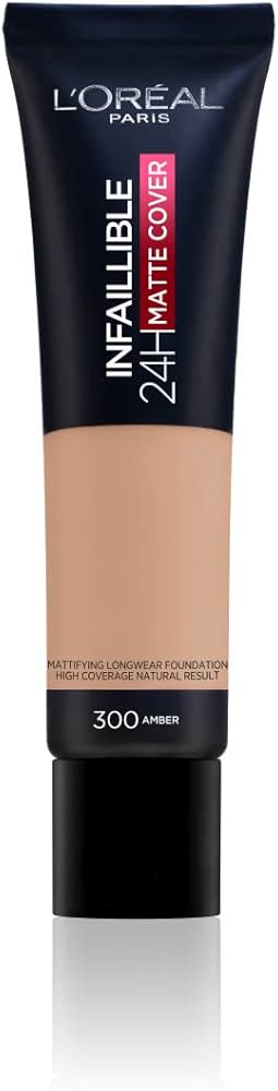 Kremë Pudër L'Oreal Inaillible 32H Matte SPF 25 + 4% Niacinamide, 300 Cool Undertone, 30 ml