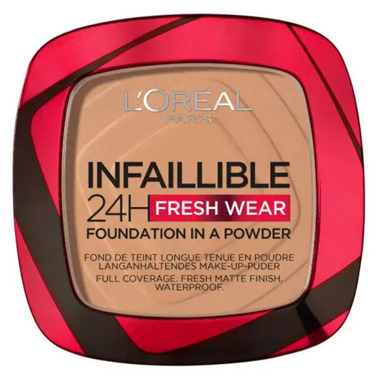Pudër e ngurtë L'Oreal Infaillible 24H, 260 Golden Sun, 9 g