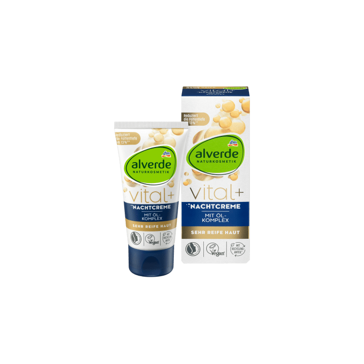 Krem nate hidratues Alverde Vital+, 50 ml