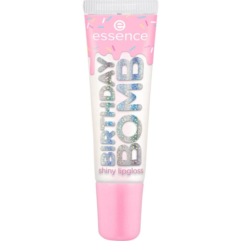 Shkëlqyes për buzë Essence Juicy Birthday Bomb Shiny 01 Cake My Day, 10 ml