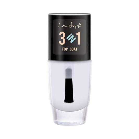 Llak për thonjë Lovely 3 në 1 Top Coat, 8 ml