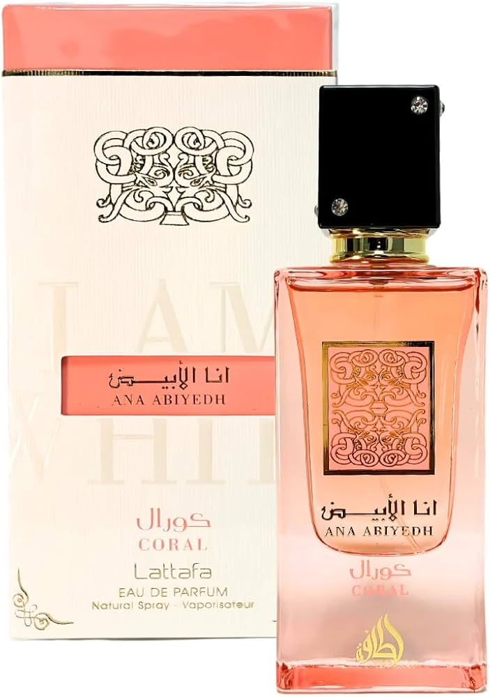 Eau De Parfum Lattafa Ana Abiyedh Coral, 60 ml