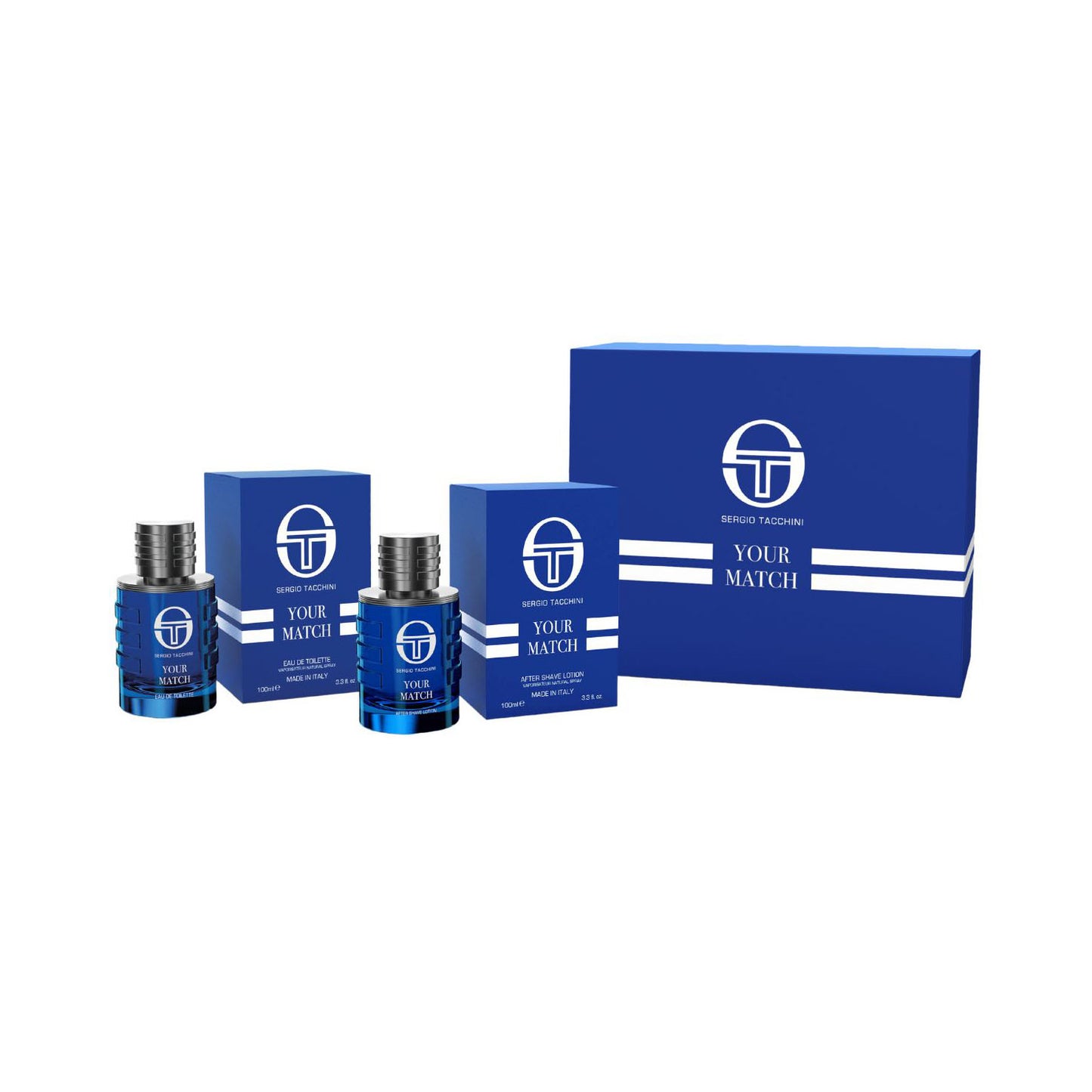 Set, Eau De Toilette , Sergio Tacchini , Your Match , 100 ml + 100 ml losion pas rroje