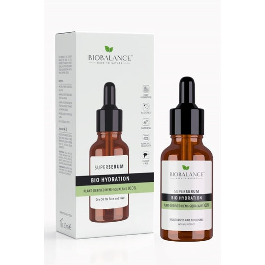 Bio Balance, Bio Hidratacion, Hemi-Escualano Derivado De Plantas 100% , Super Serum, 30 ml
