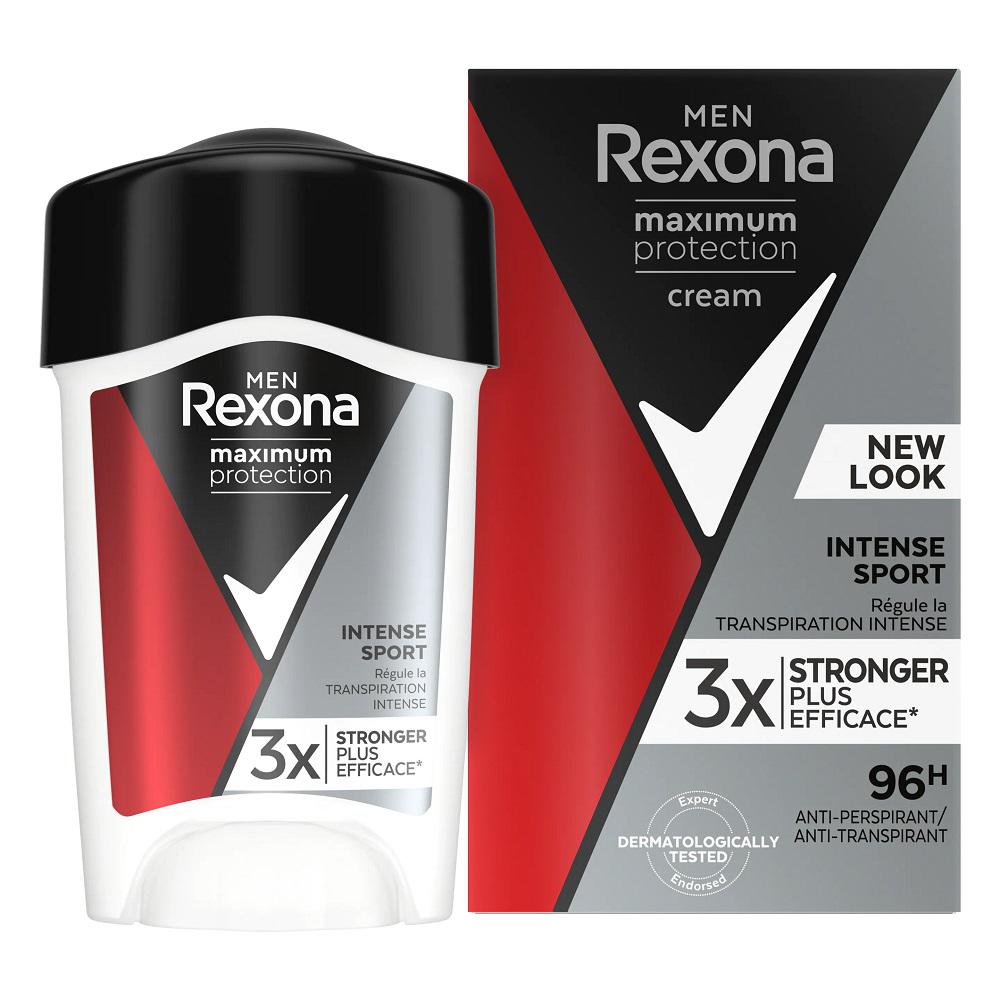 Deodorant Rexona Man Cream Maximum Protection Intense Sport, 45ml