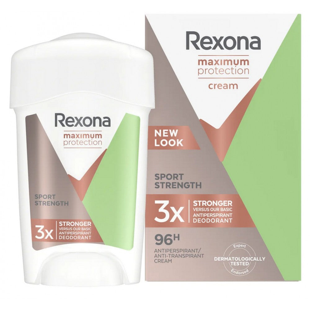 Deodorant Rexona Cream Maximum Protection Sport Strength, 45 ml