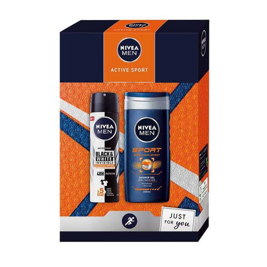 Set Nivea Men Active Sport, deodorant 150ml dhe xh