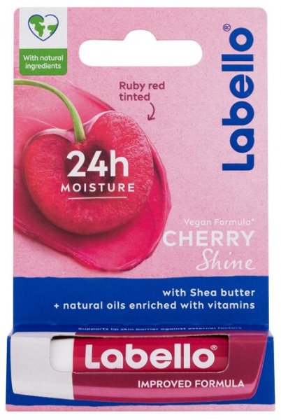 Zbutës për buzë Labello Cherry Shine, 4.8 g