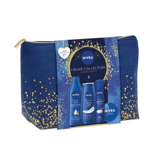 Set për femra Nivea Creme Collection Body Milk, 400 ml  Shower Gel, 250 ml Deodorant 150 ml + Univer